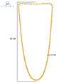 Style Smith Charming Gold Plated Rope Chain for Men
