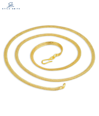 Style Smith Awesome Gold Plated Snake Chain for Men