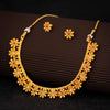 Sukkhi Brilliant Gold Plated Flower Necklace Set For Women