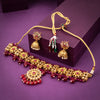 Sukkhi Elegant Gold Plated Maroon Pearl Necklace Set for Women