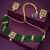 Sukkhi Elegant Gold Plated Green Pearl Necklace Set for Women