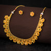 Sukkhi Floral Designer Gold Plated Necklace Set For Women