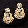Sukkhi Dazzling Kundan Pearl Gold Plated Meenakari Earring for Women