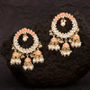 Sukkhi Splendid Kundan Pearl Gold Plated Meenakari Jhumki Earring for Women