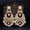 Sukkhi Intricately Kundan Chandbali Gold Plated Earring For Women