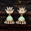 Sukkhi Green Meenakari Gold Plated Jhumki Earring For Women