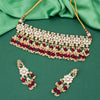 Sukkhi Classy Gold Plated Kundan Choker Necklace Set for Women