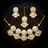 Sukkhi Glistening Gold Plated Kundan Choker Necklace Set With Maangtikka for Women