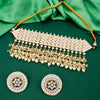 Sukkhi Classy Kundan Gold Plated Pearl Neckalce Set for Women