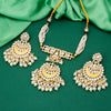 Sukkhi Intricately Kundan Meenakari Gold Plated Neckalce Set for Women