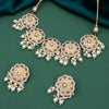 Sukkhi Floral Kundan Choker Gold Plated Necklace Set for Women