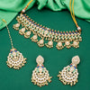 Sukkhi Amazing Kundan Gold Plated Peacock Necklace Set With Maangtikka for Women