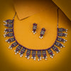 Sukkhi Elegant Oxidised Pink Stone Choker Necklace Set for Women