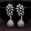 Sukkhi Charming CZ Rhodium Plated Drop Earring for Women