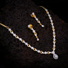 Sukkhi Appealing CZ Gold Plated Choker Necklace Set for Women