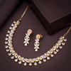 Sukkhi Sparkling CZ Gold Plated Choker Necklace Set for Women