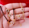 Sukkhi Amazing Gold Plated Heart Shaped Mangalsutra Combo Set for Women