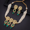 Sukkhi Eye-Catchy Gold Plated Kundan Choker Necklace Set for Women