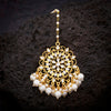 Sukkhi Charming Kundan Pearl Gold Plated Maangtikka For Women