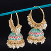 Sukkhi Glamorous Jhumki Gold Plated Mint Earring For Women