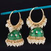 Sukkhi Ritzy Jhumki Gold Plated Mint Kundan Earring For Women