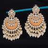 Sukkhi Intricately Dangle Gold Plated Mint Kundan & Pearl Earring For Women