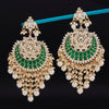 Sukkhi Divine Dangle Gold Plated Mint Kundan & Pearl Earring For Women