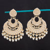 Sukkhi Alluring Dangle Gold Plated Mint Kundan & Pearl Earring For Women