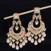 Sukkhi Intricately Dangle Gold Plated Kundan & Pearl Earring For Women