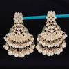 Sukkhi Astonish Chandbali Gold Plated Mint Kundan & Pearl Earring For Women