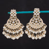 Sukkhi Adorable Chandbali Gold Plated Mint Kundan & Pearl Earring For Women