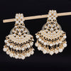 Sukkhi Alluring Chandbali Gold Plated Mint Kundan & Pearl Earring For Women