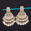 Sukkhi Elegant Chandbali Gold Plated Mint Kundan & Pearl Earring For Women