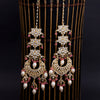 Sukkhi Glittery Dangle Gold Plated Kundan & Pearl Earring For Women