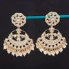 Sukkhi Glitzy Chandbali Gold Plated Kundan & Pearl Earring For Women