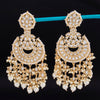 Sukkhi Fascinating Chandbali Gold Plated Kundan & Pearl Earring For Women