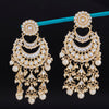 Sukkhi Glimmery Chandbali Gold Plated Kundan & Pearl Earring For Women