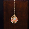 Sukkhi Glitzy Gold Plated Mint Kundan & Pearl Mangtikka For Women