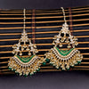 Sukkhi Adorable Dangle Gold Plated Kundan & Pearl Mint Earring For Women