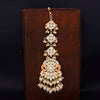 Sukkhi Glorious Gold Plated Kundan & Pearl Mint Mangtikka For Women