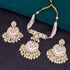 Sukkhi Majestic Kundan Gold Plated Mint Choker Necklace Set for Women