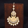 Sukkhi Dangle Gold Plated Kundan & Pearl Mangtikka For Women