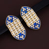Sukkhi Striking Stud Gold Plated Kundan & Mint Earring For Women