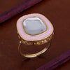 Sukkhi Fantastic Kundan Gold Plated Ring for Women