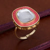 Sukkhi Glitzy Kundan Gold Plated Ring for Women