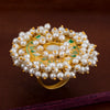 Sukkhi Pleasing Pearl Gold Plated Ring for Women