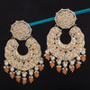 Sukkhi Sparkling Chandbali Gold Plated Kundan & Pearl Earring For Women