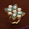 Sukkhi Sparkly Kundan Gold Plated Ring for Women