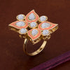 Sukkhi Mesmerizing Kundan Gold Plated Ring for Women