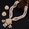 Sukkhi Graceful Gold Plated Kundan & Pearl Necklace Set For Women